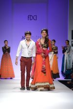 Gauhar Khan walks the ramp for Joy Mitra Show at Wills Lifestyle India Fashion Week 2013 Day 3 in Mumbai on 15th March 2013 (149).JPG